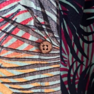 Denim and Flower Hawaiian Shirt